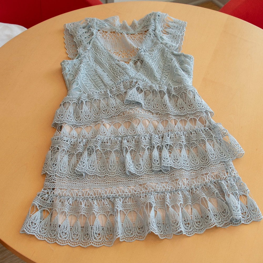 Aqua Lace dress